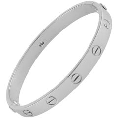 Cartier 18 Karat White Gold Love Bracelet
