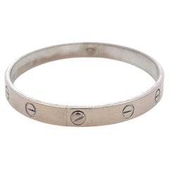 Cartier Bracelet d'amour en or blanc 18 carats Taille 18 avec papier