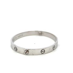 Cartier Bracciale dell'amore in oro bianco 18 carati misura 19 con scatola