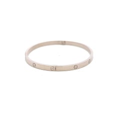 Cartier Bracelet d'amour en or blanc 18 carats avec papier, taille 18