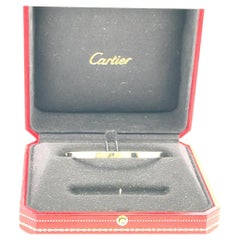 Cartier 18 Karat White Gold Love Bracelet With Paper Size 18