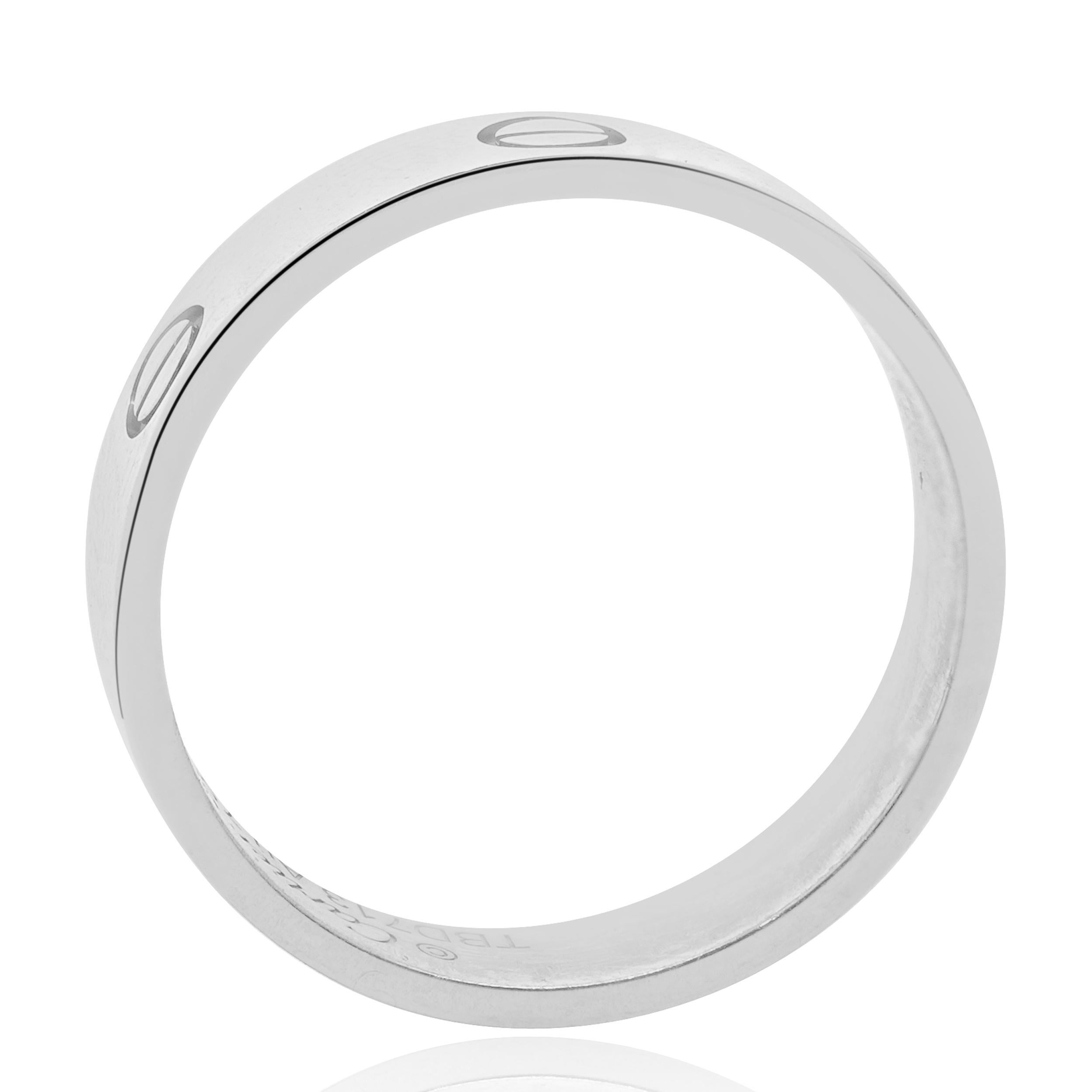 Anello dell'amore Cartier in oro bianco 18 carati In condizioni ottime in vendita a Scottsdale, AZ