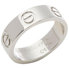 Cartier 18 Karat White Gold Love Ring