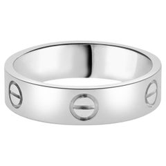 Cartier: 18 Karat Weißgold Love-Ring