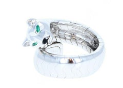 Cartier 18 Karat White Gold Panthere Panther De Ring Box and Service Papers