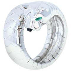 Cartier 18 Karat White Gold Panthere Panther De Ring Box and Service Papers