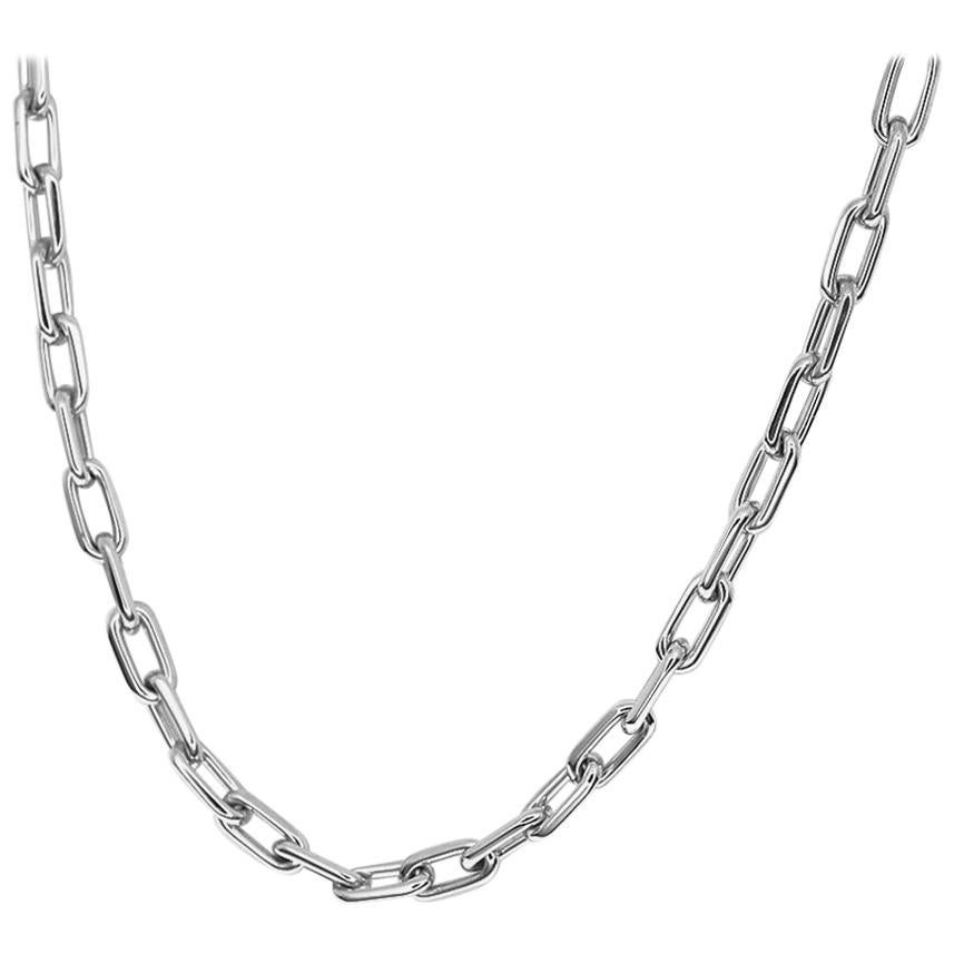 Cartier 18 Karat White Gold Spartacus Necklace at 1stDibs | cartier  spartacus necklace, cartier spartacus chain