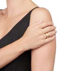 Cartier 18 Karat Yellow and White Gold Pharaon Elephant Band Ring