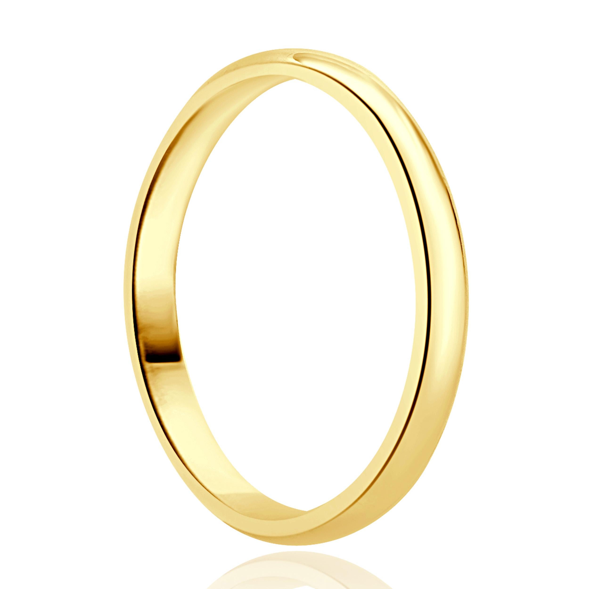 Cartier Bague en or jaune 18 carats 2,5 mm Excellent état - En vente à Scottsdale, AZ