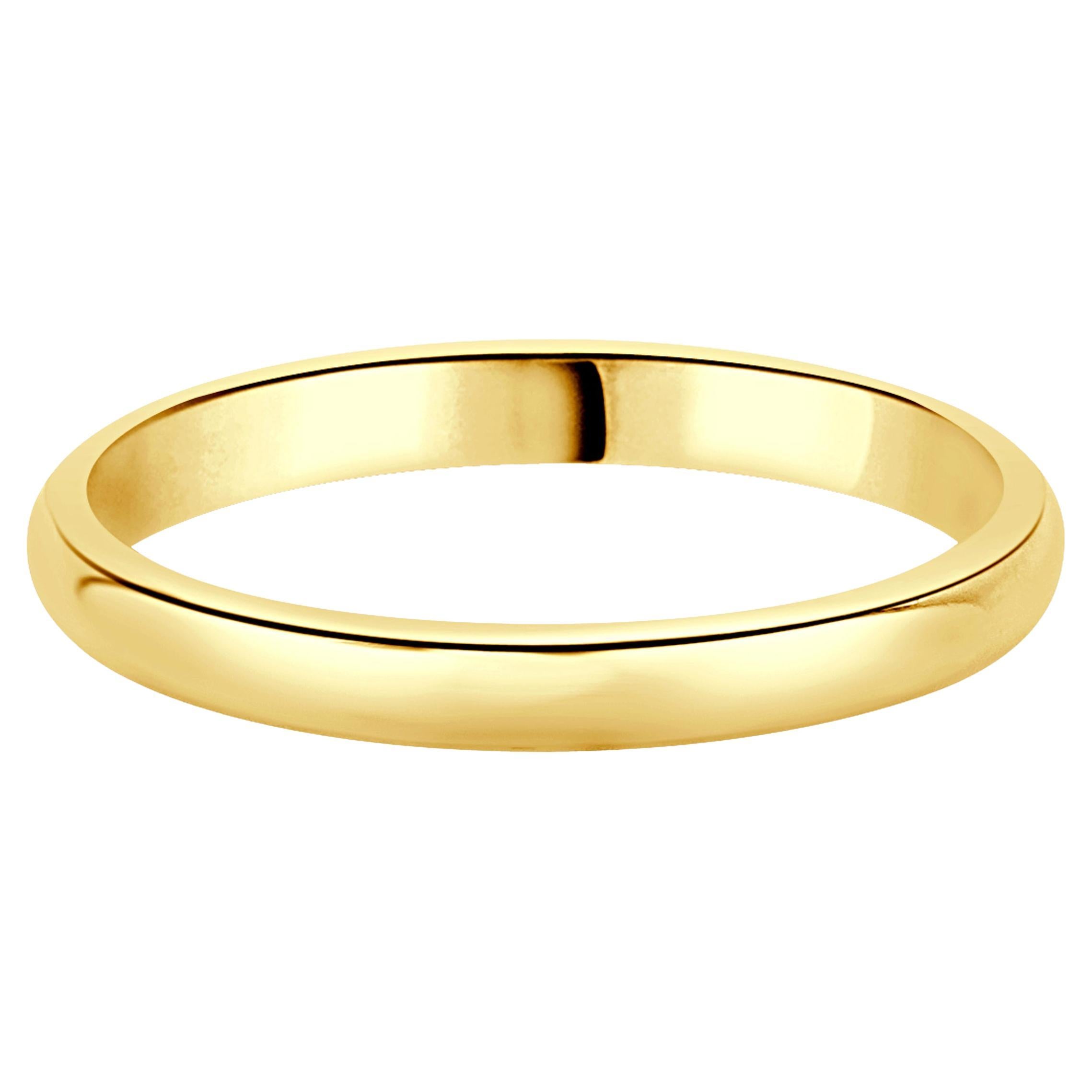 Anillo Cartier de oro amarillo de 18 quilates de 2,5 mm