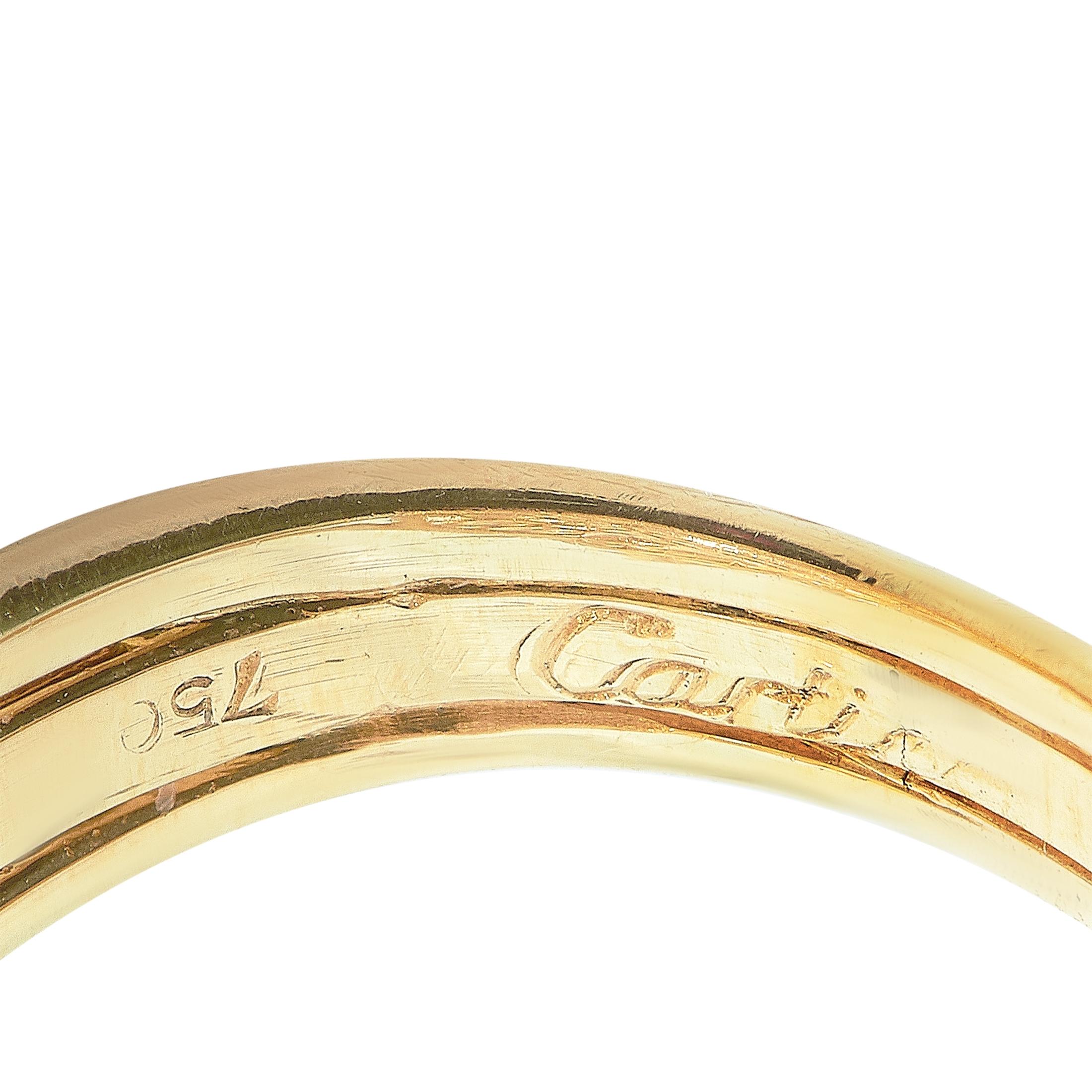 Cartier 18 Karat Yellow Gold 9.00 Carat Diamond Cluster Marquise Ring 1
