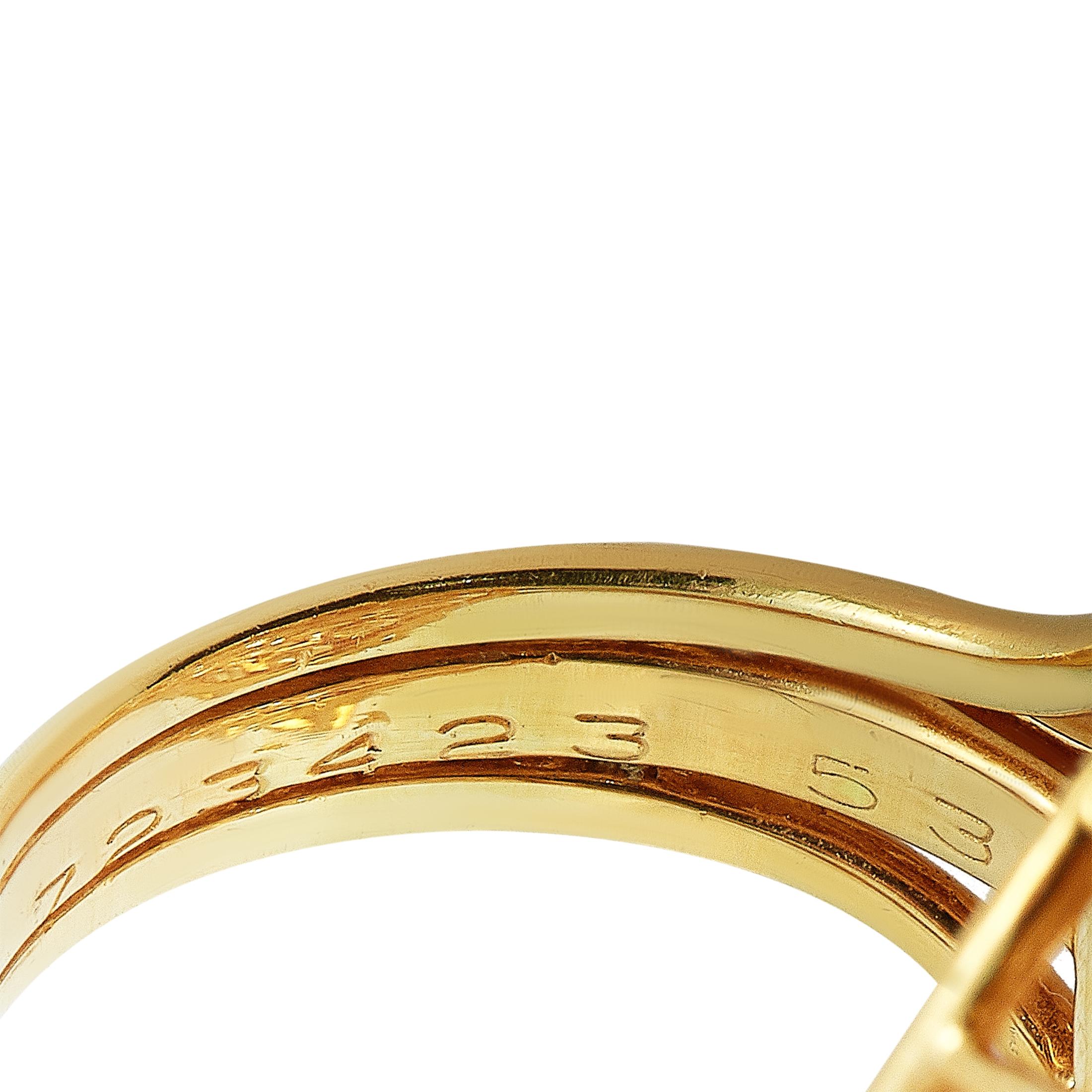 Cartier 18 Karat Yellow Gold 9.00 Carat Diamond Cluster Marquise Ring 2