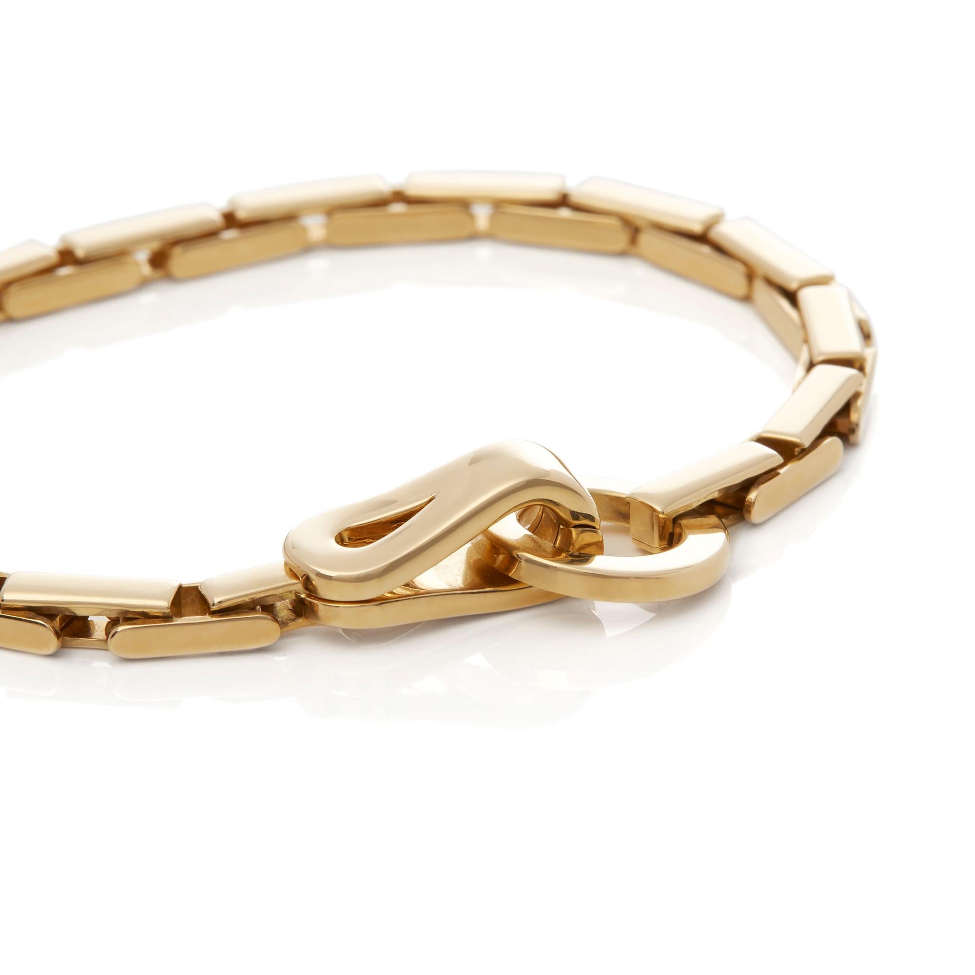 Moderne Cartier Bracelet à maillons Agrafe en or jaune 18 carats