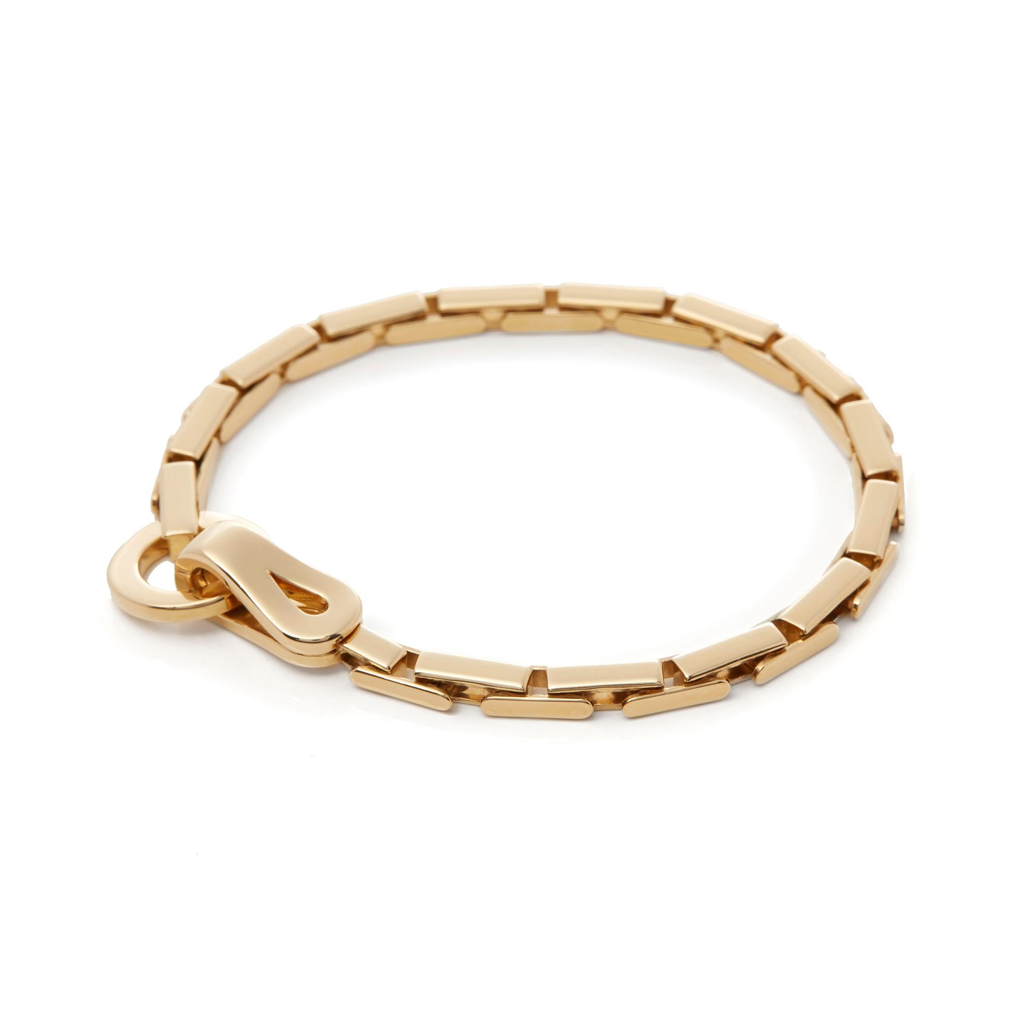  Cartier Bracelet à maillons Agrafe en or jaune 18 carats Pour femmes 