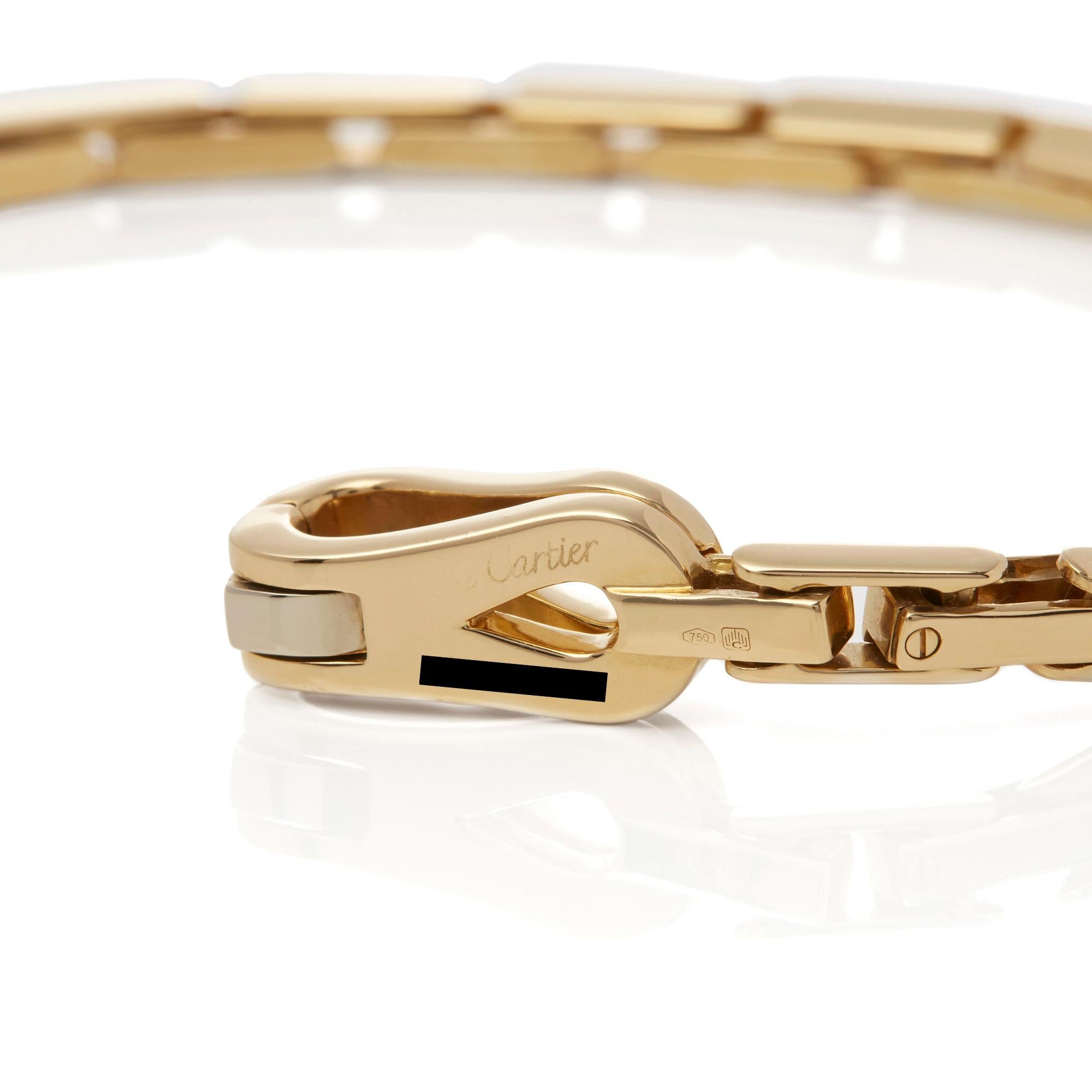 Cartier Bracelet à maillons Agrafe en or jaune 18 carats 1