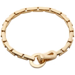 Cartier 18 Karat Yellow Gold Agrafe Link Bracelet