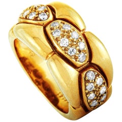 Cartier 18 Karat Yellow Gold and 0.50 Carat Diamond Band Ring