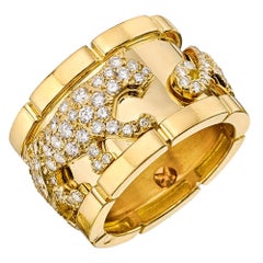 Bague panthère "Mahango" en or jaune 18 carats et diamants de Cartier