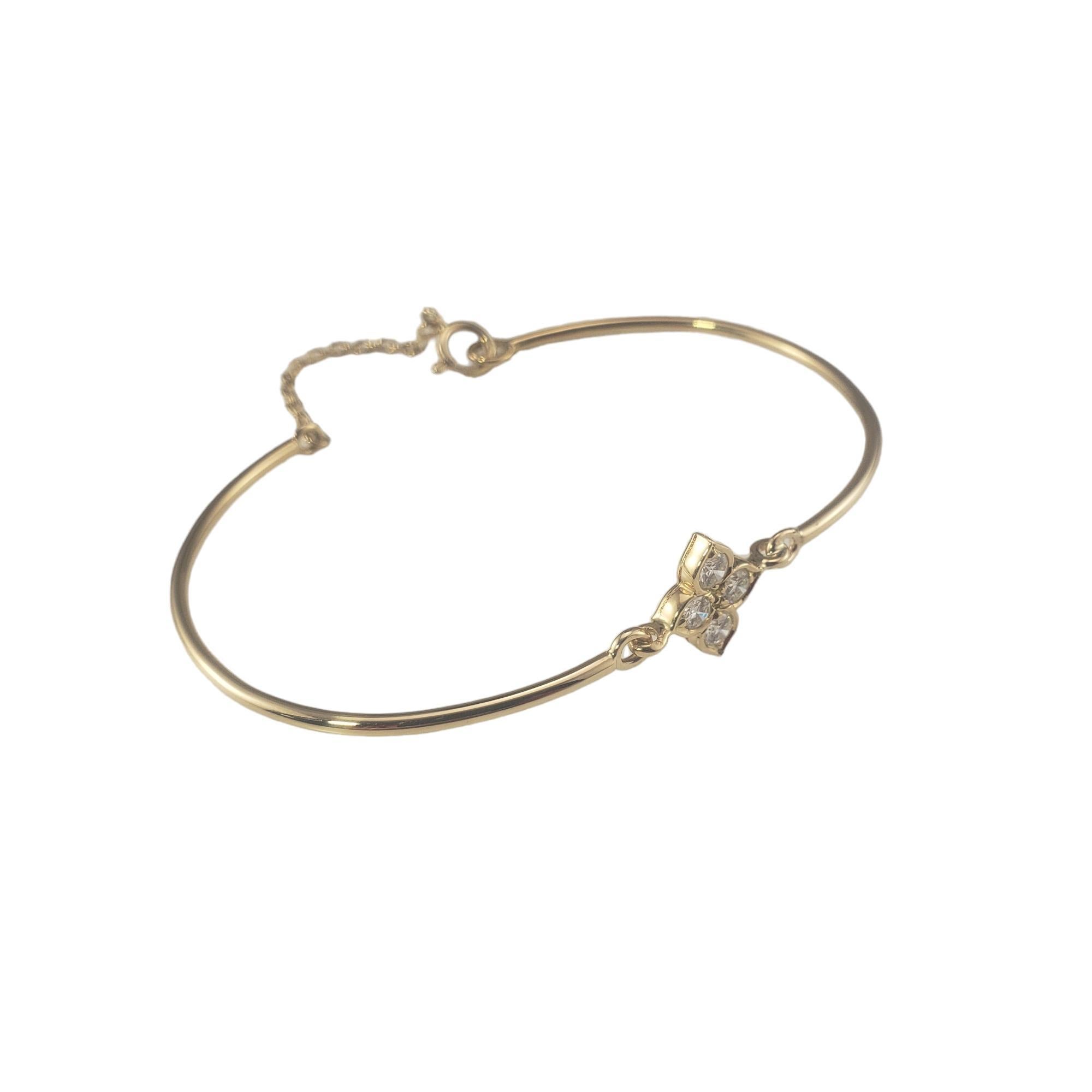 Taille brillant Cartier Bracelet Quatrefoil en or jaune 18 carats et diamants #16807 en vente