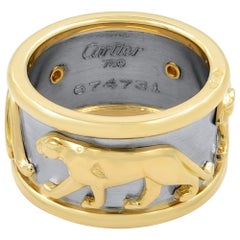Cartier Panther-Ring aus 18 Karat Gelbgold und Weißgold 5693