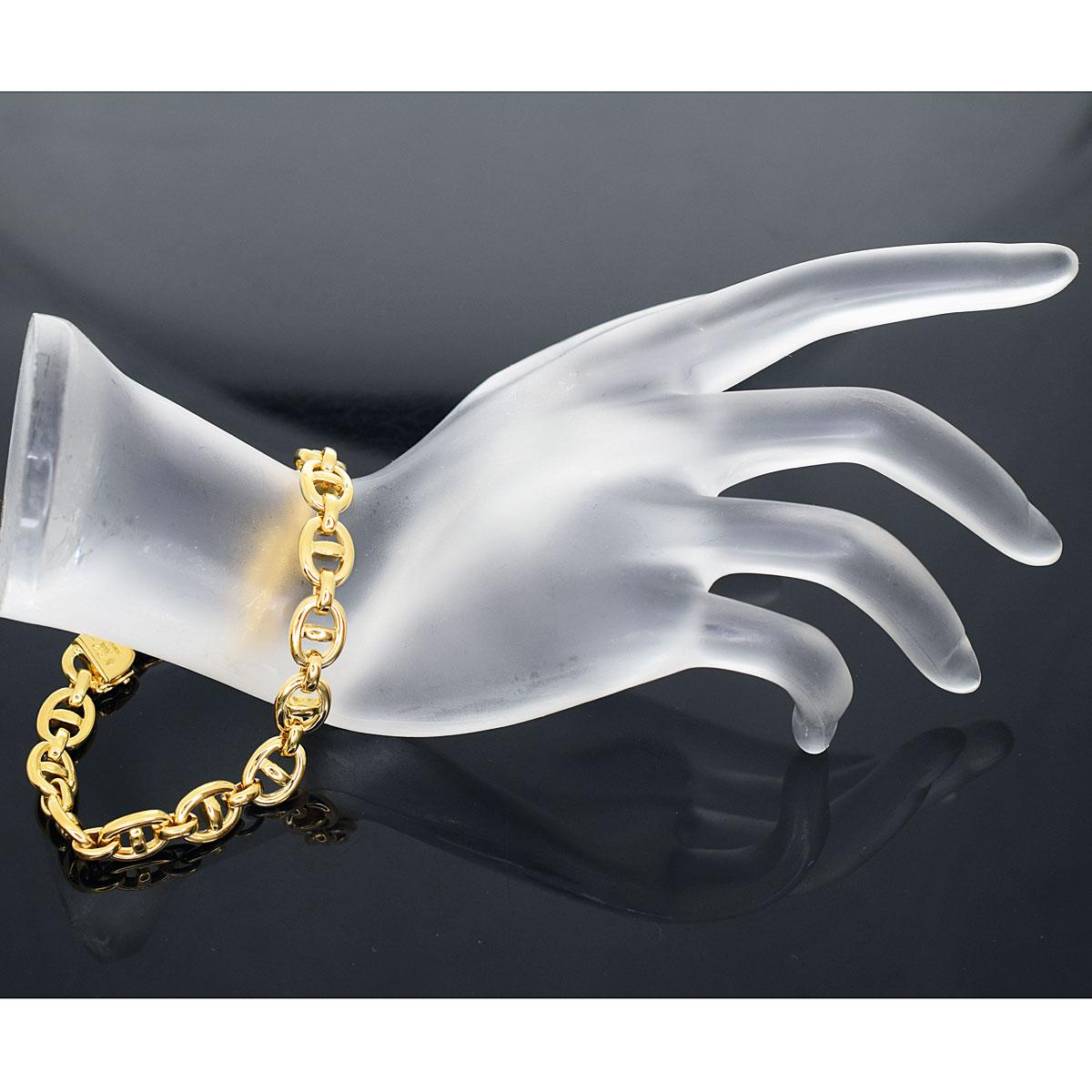 Cartier 18 Karat Yellow Gold Baignoire Marine Bracelet In Good Condition In Tokyo, JP