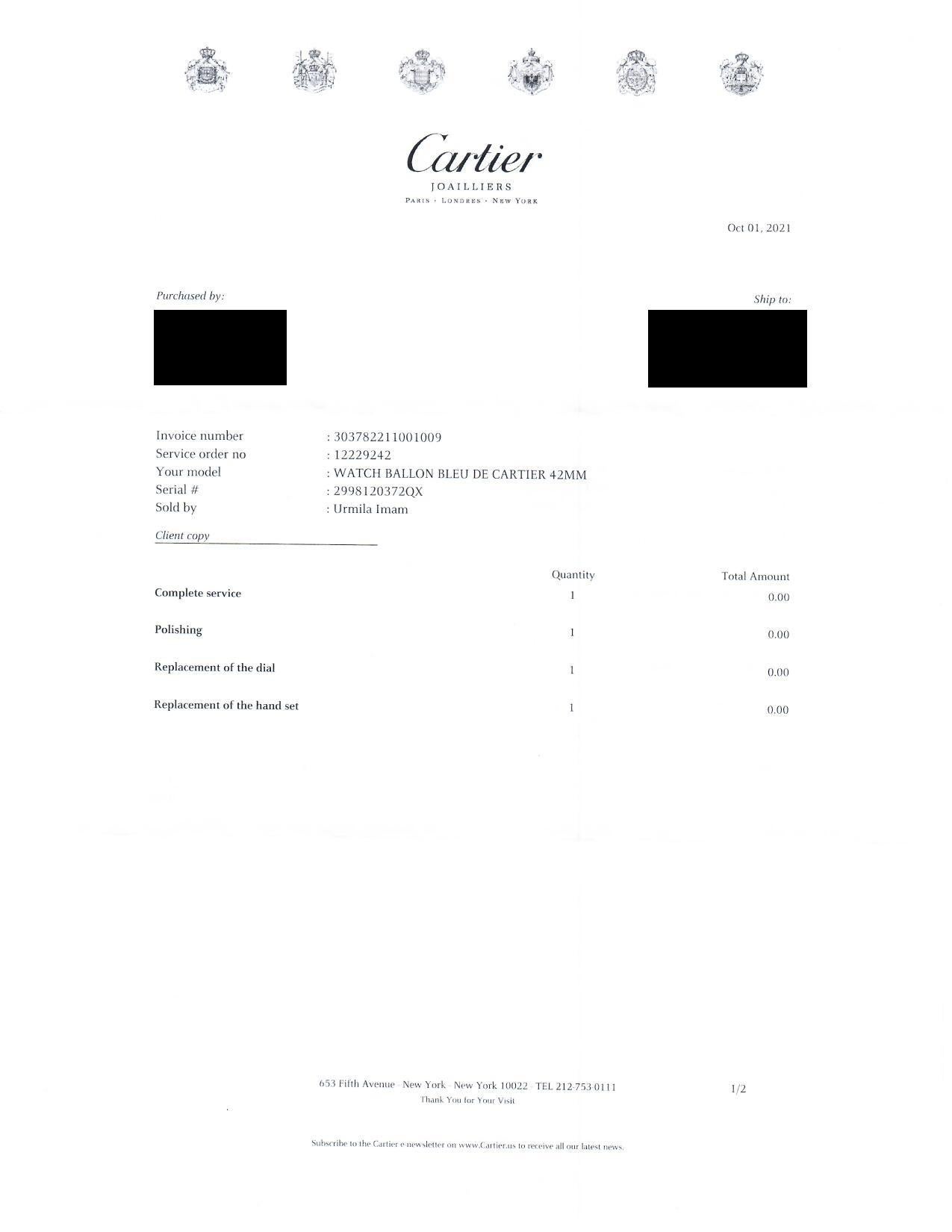 Cartier 42mm Gelbgold Ballon Bleu Uhr im Angebot 4