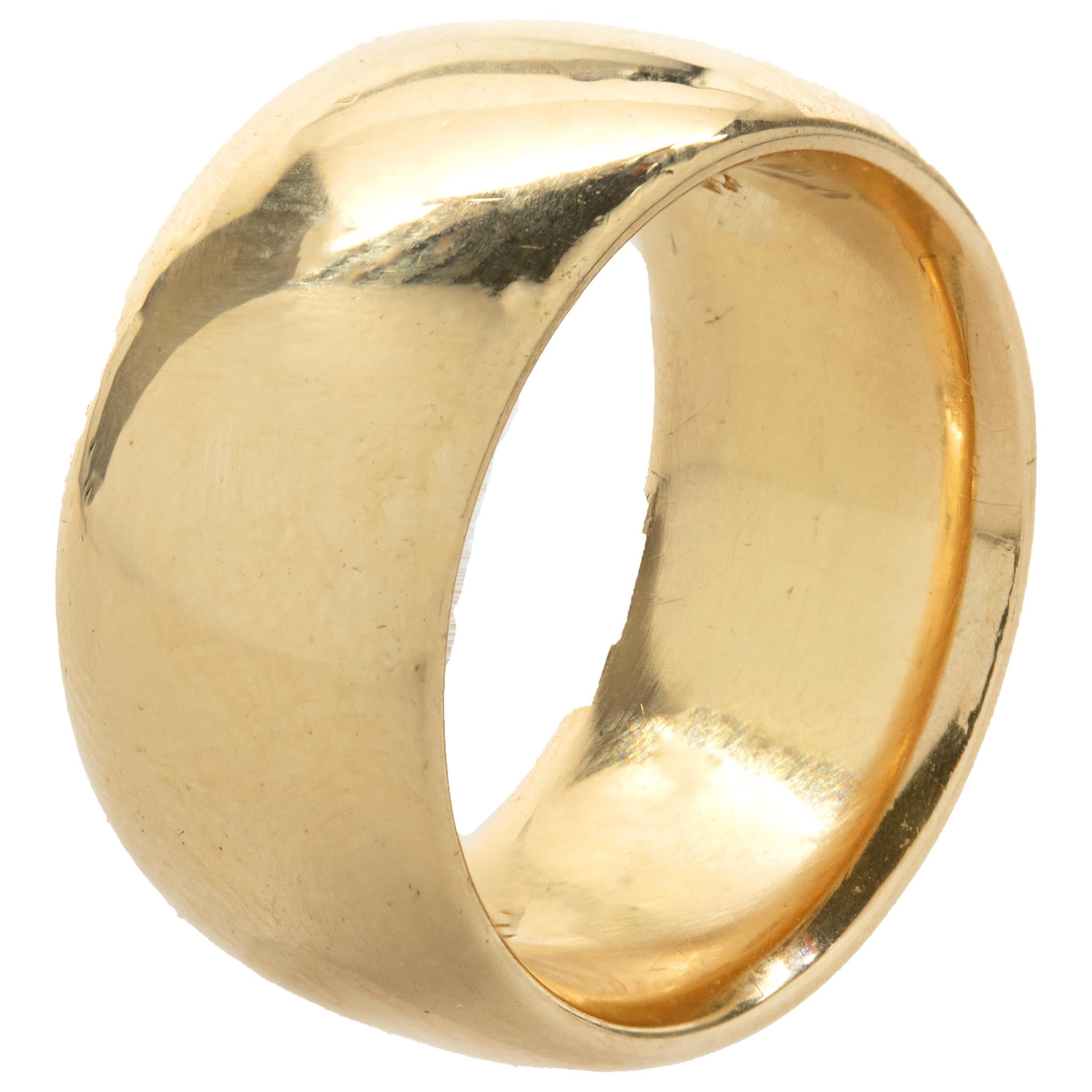Cartier 18 Karat Yellow Gold Band In Excellent Condition For Sale In Scottsdale, AZ