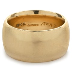 Used Cartier 18 Karat Yellow Gold Band