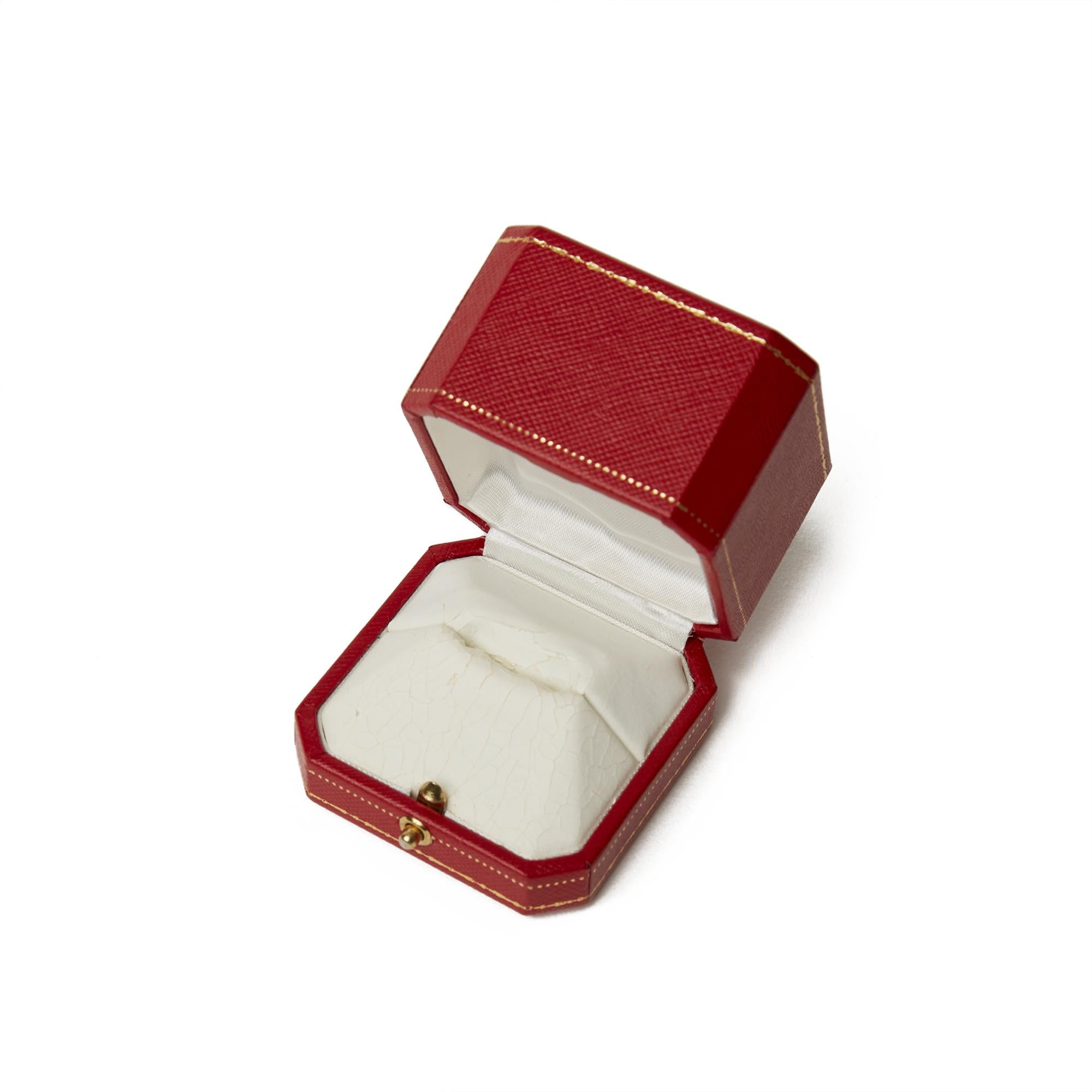 Women's Cartier 18 Karat Yellow Gold Citrine Tank Ring
