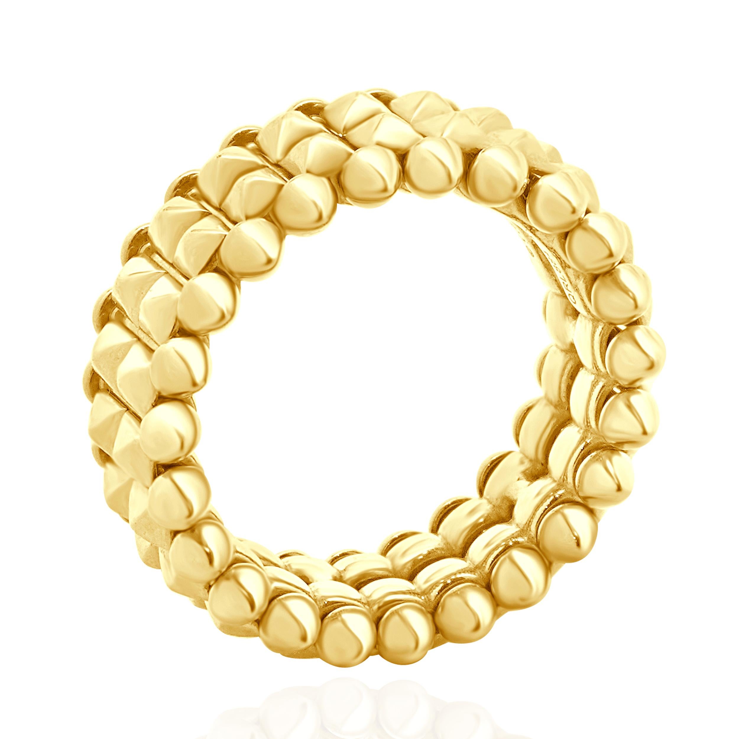 Cartier 18 Karat Yellow Gold Clash Ring In Excellent Condition In Scottsdale, AZ