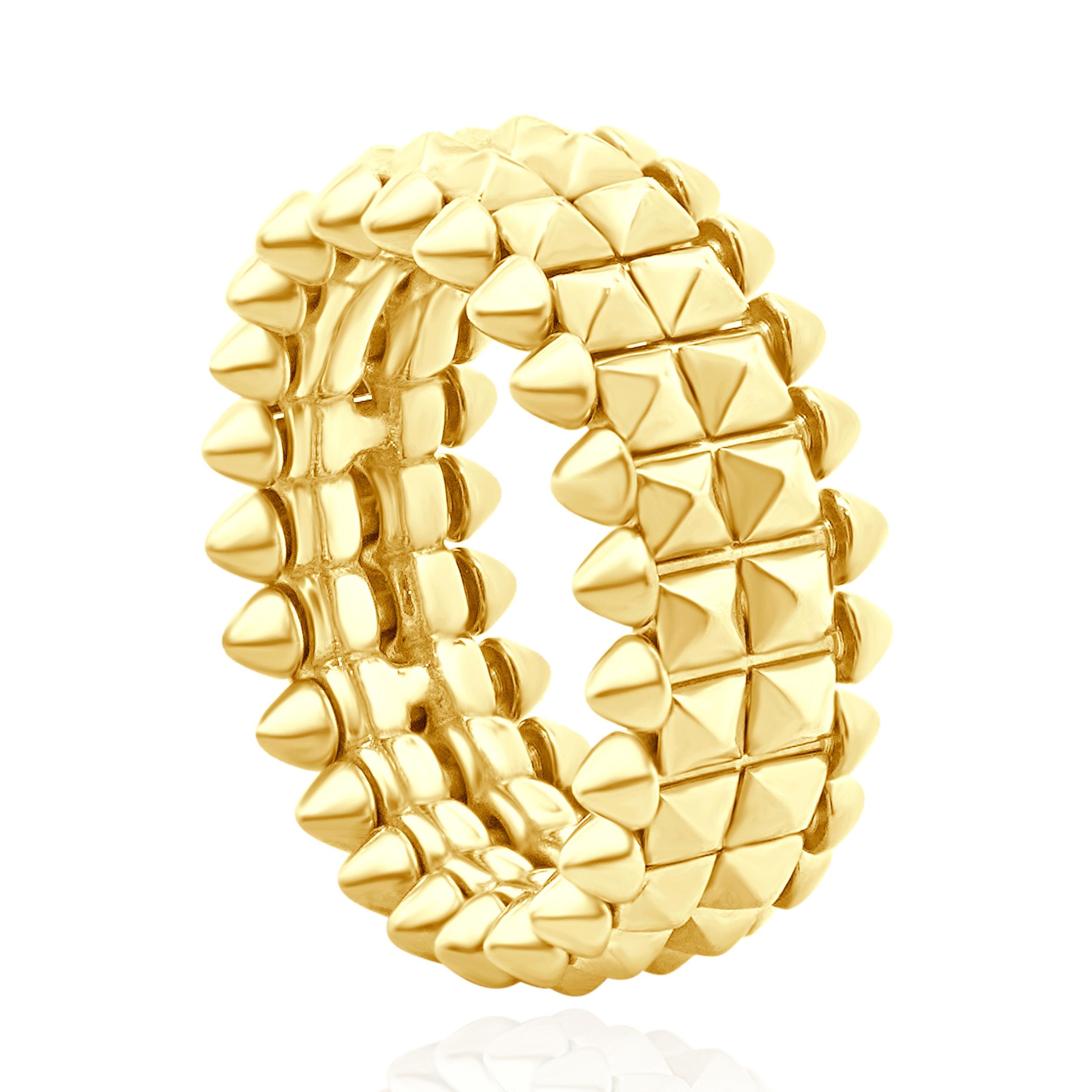 Women's Cartier 18 Karat Yellow Gold Clash Ring
