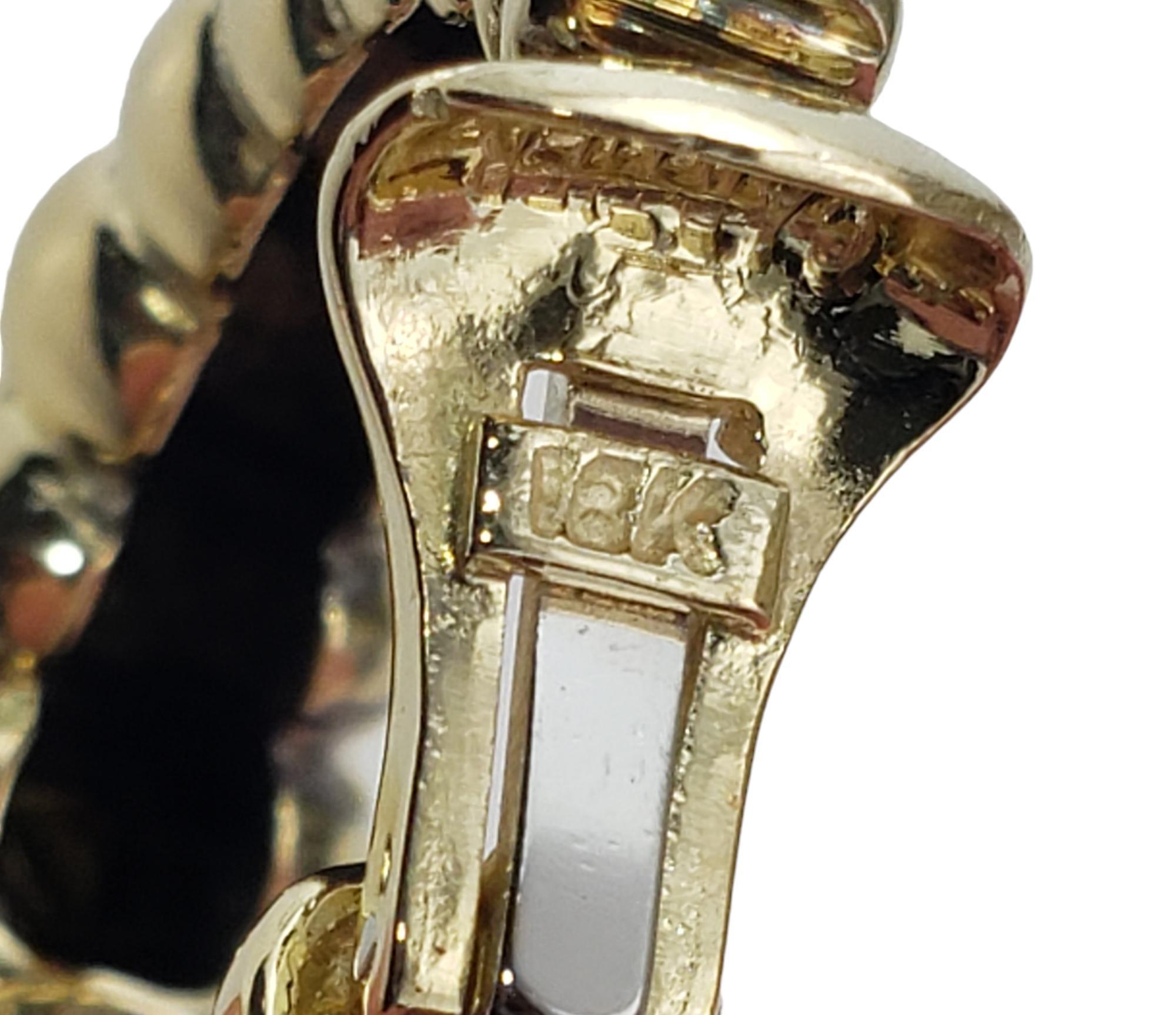 Boucles d'oreilles à clip en or jaune 18 carats Cartier #17086 en vente 1