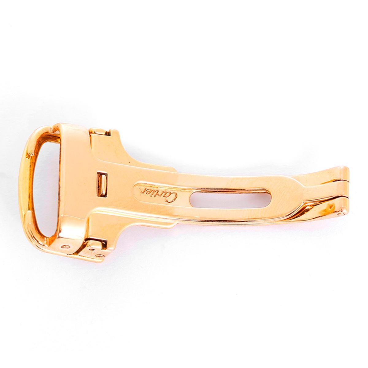 Cartier 18k Yellow Gold Deployant Clasp/Buckle 18mm - 18k yellow gold genuine Cartier 18mm deployant clasp/buckle.