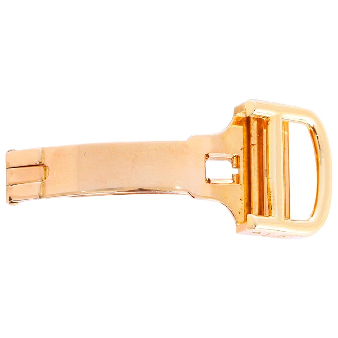Cartier 18 Karat Yellow Gold Deployant Clasp or Buckle