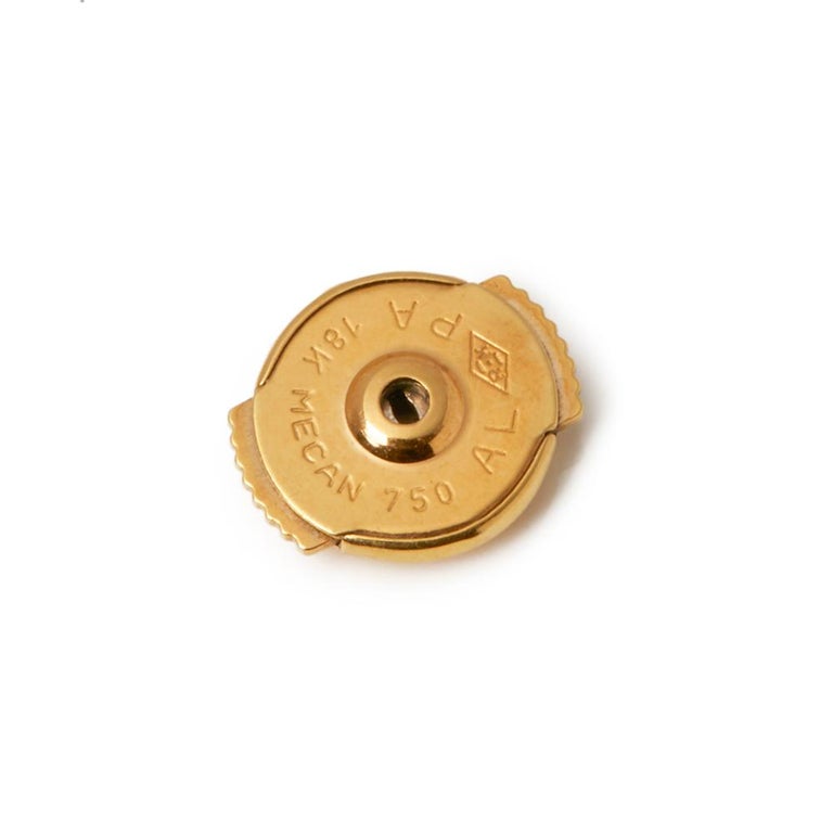 Cartier 18 Karat Yellow Gold Diamond Huggie Hoop Mimi Earrings at 1stDibs