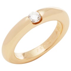 Cartier 18 Karat Yellow Gold Diamond Ring 