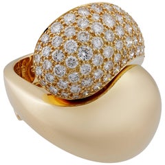 Cartier 18 Karat Yellow Gold Diamond Ring