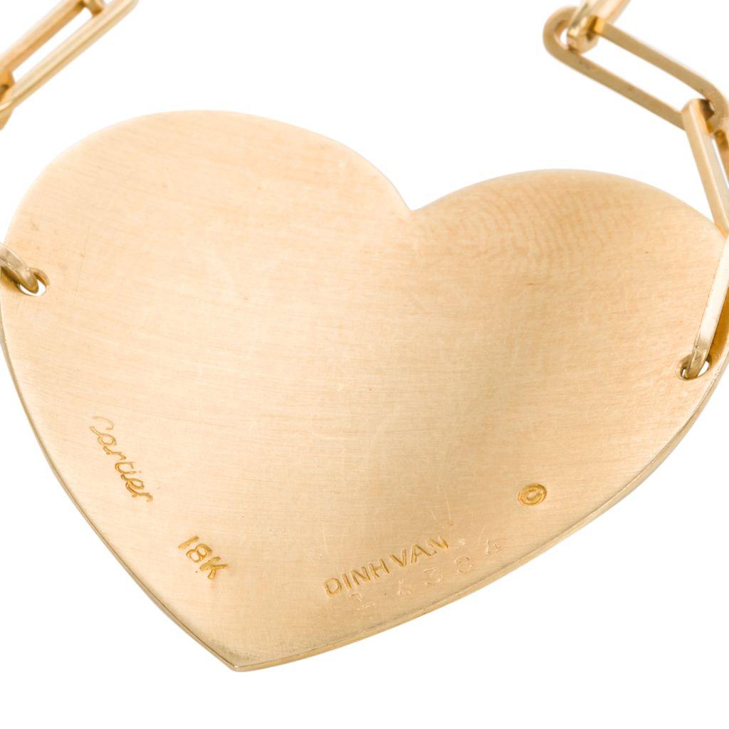 cartier heart necklace