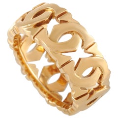 Cartier 18 Karat Yellow Gold Double C Ring