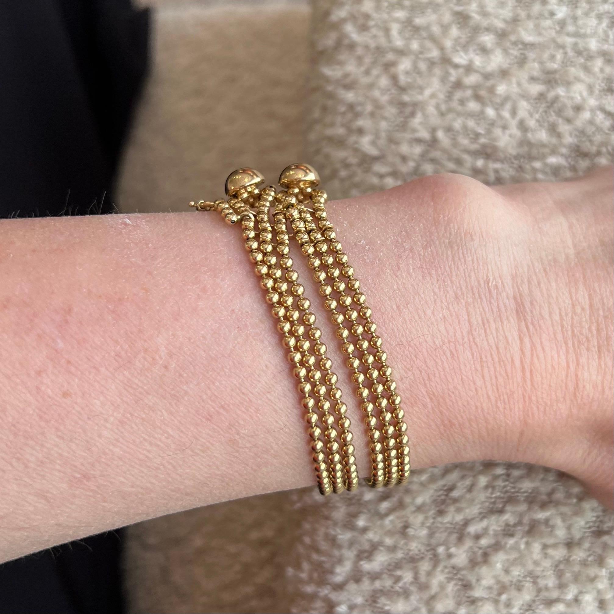 Cartier 18 Karat Yellow Gold Draperie Bracelet, 1999 In Good Condition For Sale In Zurich, CH