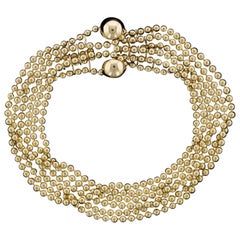 Cartier 18 Karat Yellow Gold Draperie Bracelet