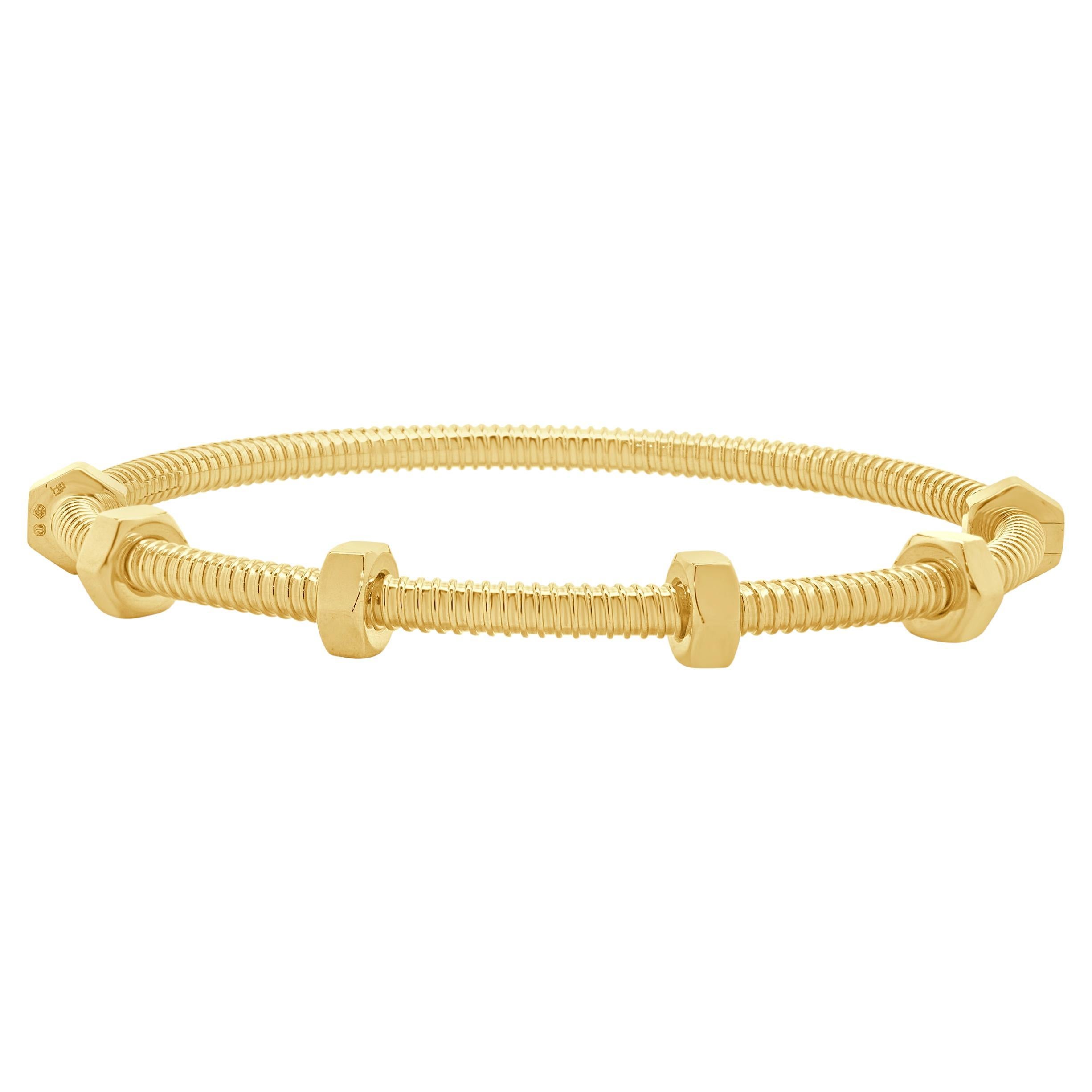 Cartier 18 Karat Yellow Gold ECrou De Cartier Bracelet