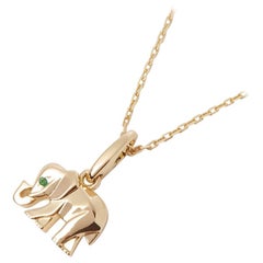 Cartier 18 Karat Yellow Gold Elephant Pendant