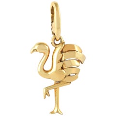 Cartier 18 Karat Yellow Gold Flamingo Charm