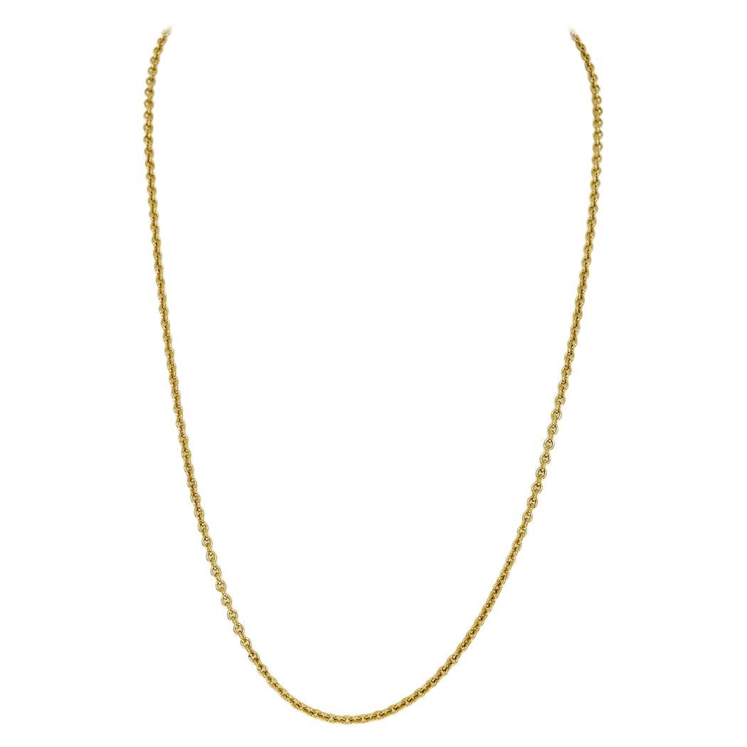 Cartier 18 Karat Yellow Gold Forza Chain Necklace