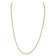 Vintage Cartier 18 Karat Yellow Gold Forza Chain Necklace