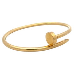 Bracelet Cartier « Juste Un Clou » en or jaune 18 carats, taille 18, avec son emballage d'origine