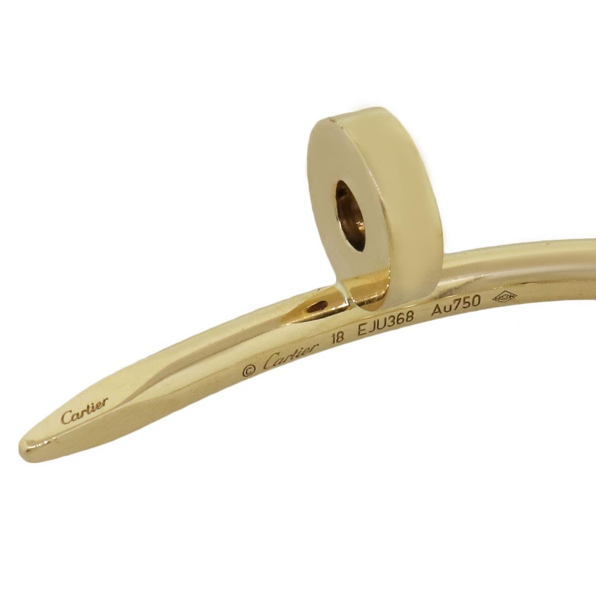 Cartier 18 Kilates Oro Amarillo Juste Un Clou Pulsera de Clavo 2