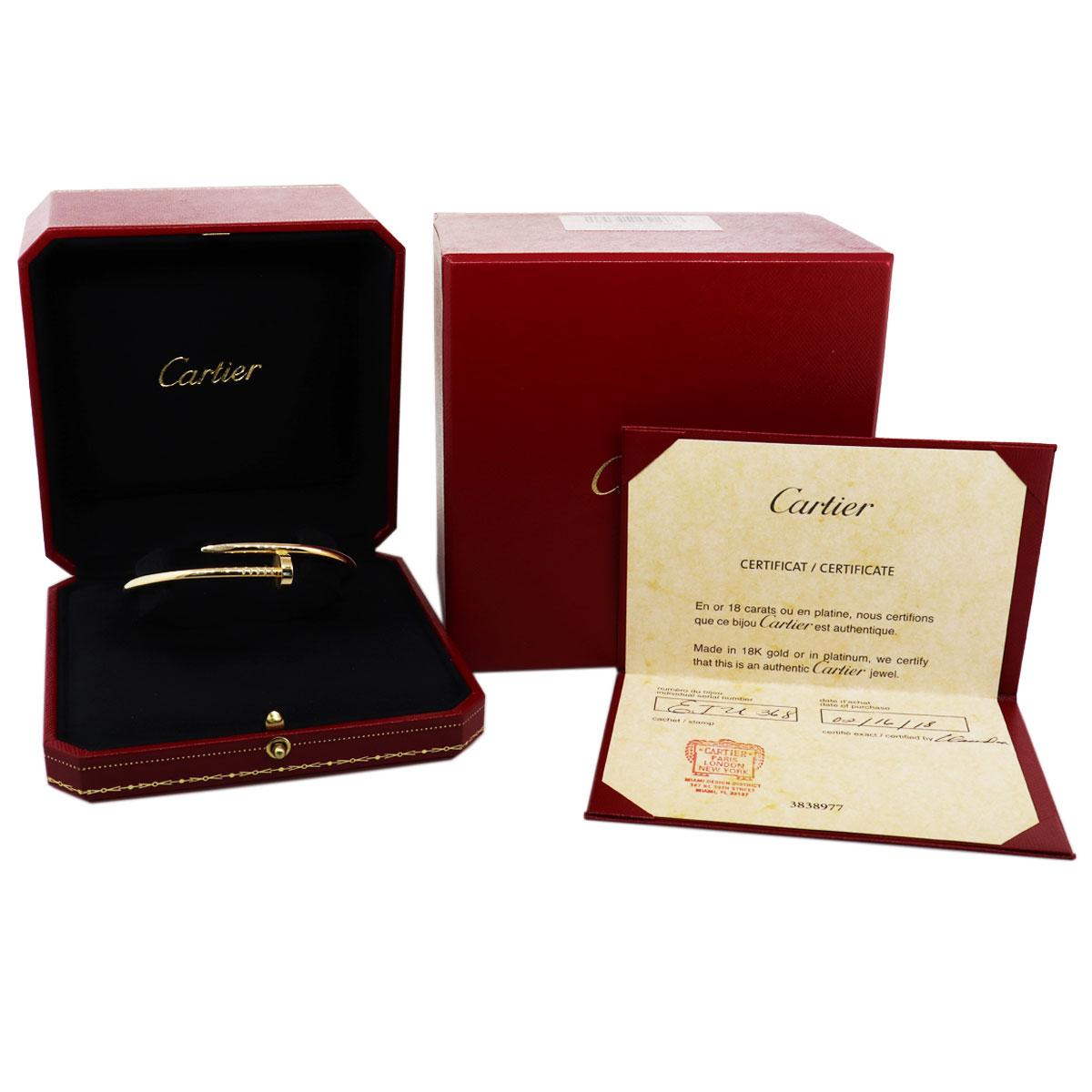 Cartier 18 Kilates Oro Amarillo Juste Un Clou Pulsera de Clavo 1