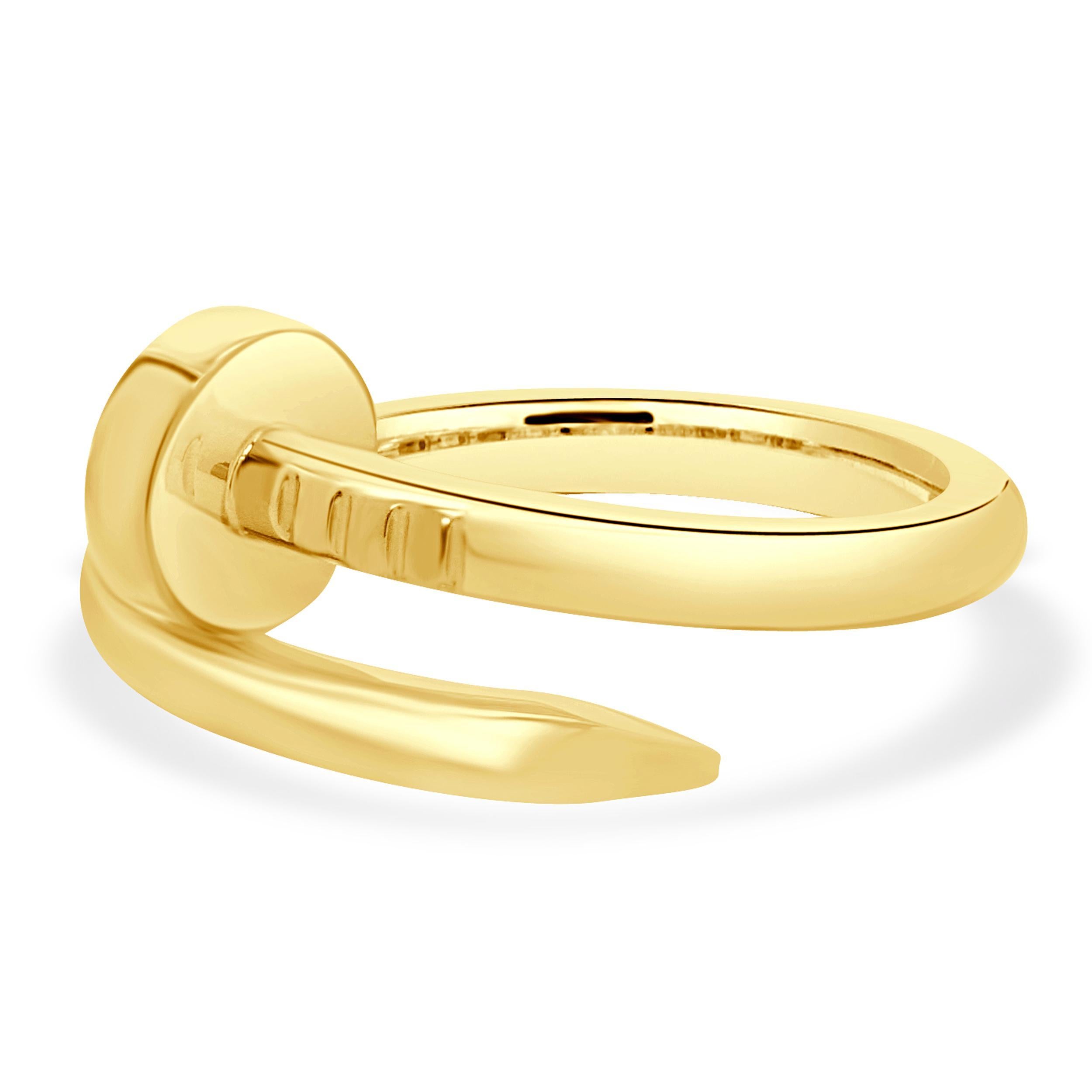 Designer: Cartier
Material: 18K yellow gold
Serial # OEXXXX
Size: 53

Complete with box and papers

